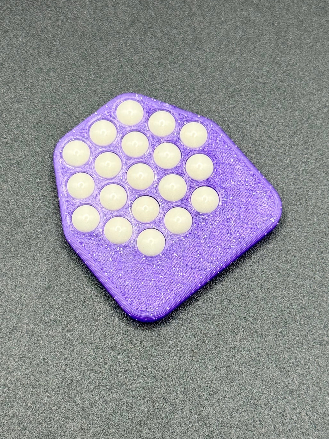 Roller Ball Fidget Slider | Palm Size Sensory Fidget | Smooth Rolling Bearing Thumb Toy | Keyring Fidget | Stress Relief Gadget