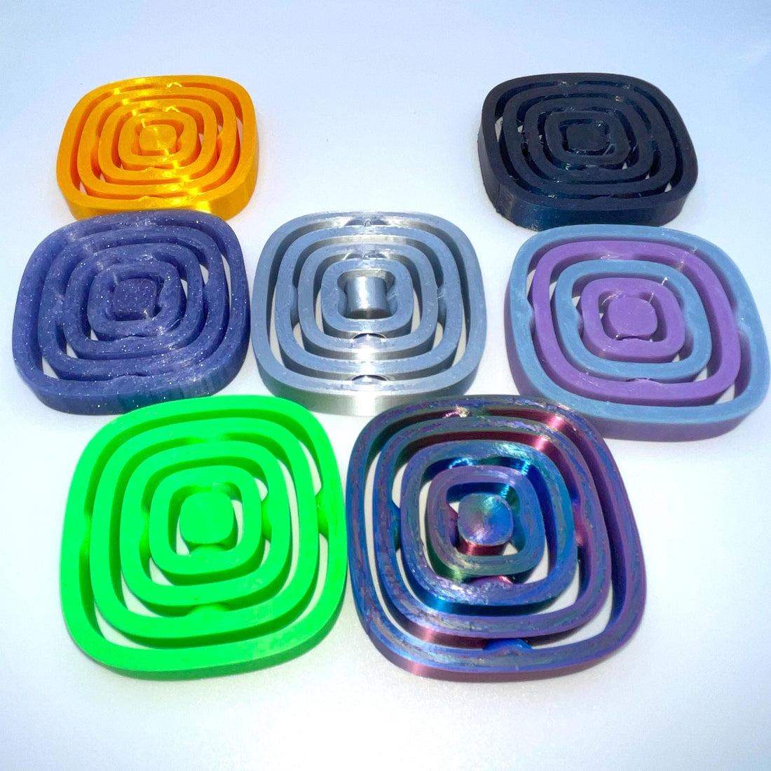 Square Gyroscopic Fidget Spinner | Unique Gyro Desk Toy | Stress & Focus Aid