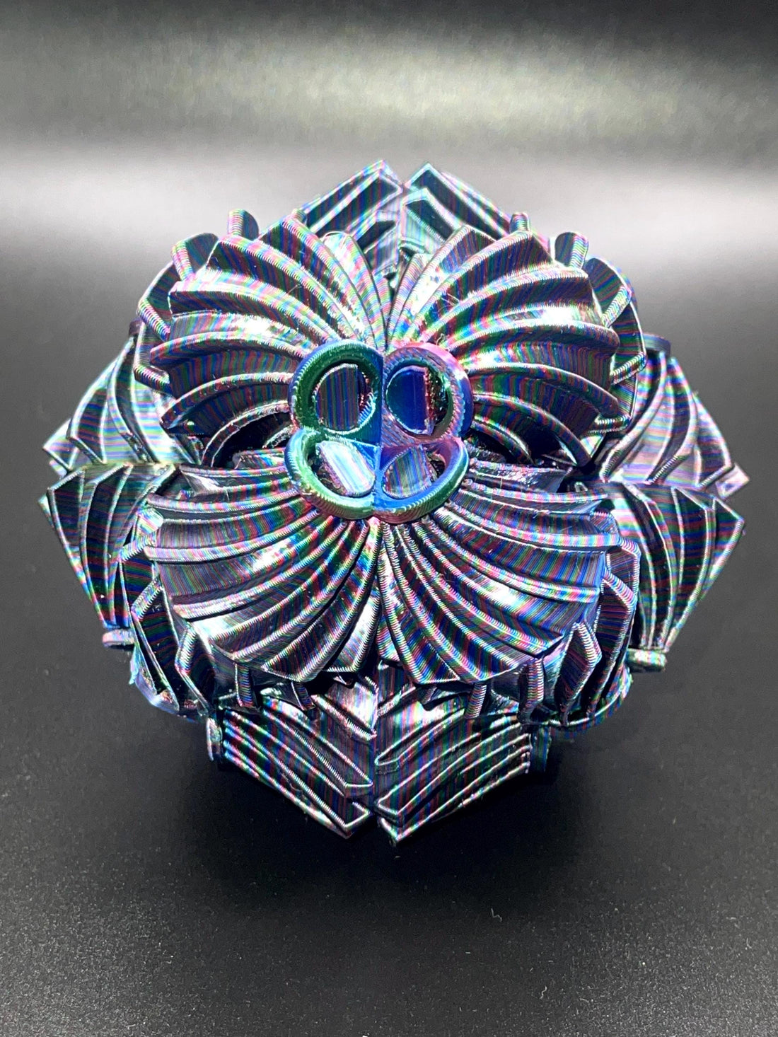 Brain Gear Fidget – 3D Printed Rotating & Transforming Puzzle Toy