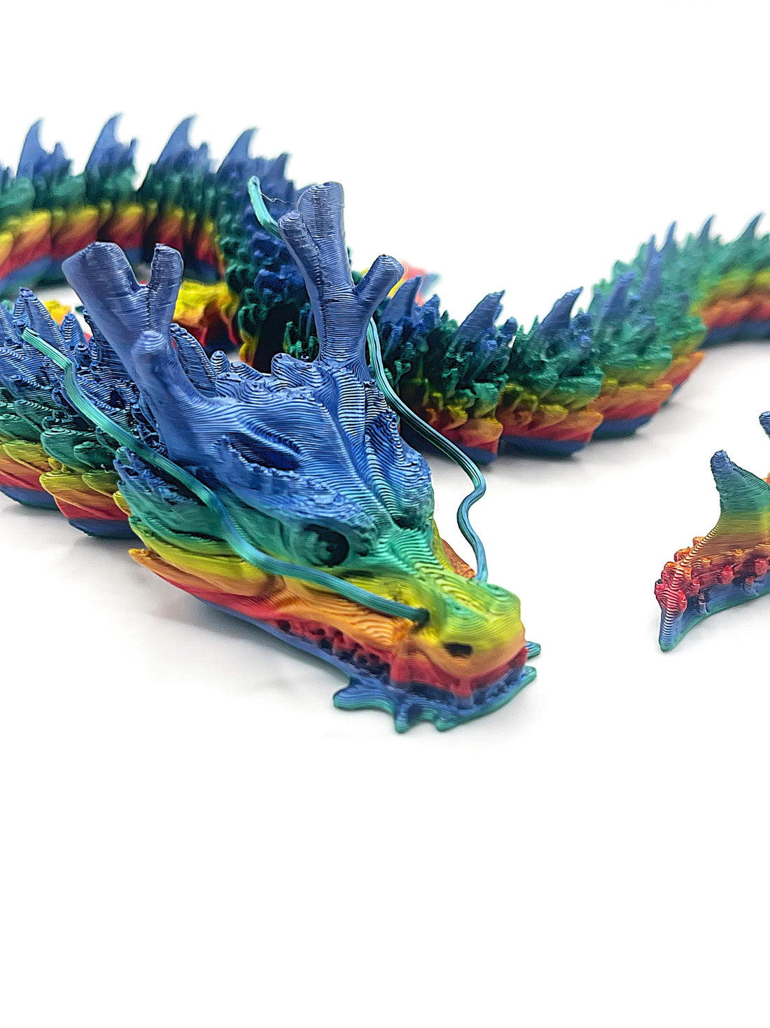 Large Articulated Chinese Oriental Dragon – Mythical 3D Printed Flexi Dragon with Smoke Trails