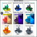 Crystal PS5 Controller Stand – Vibrant Gaming Accessory, 3D Printed Display Dock, Custom Colour Options available in various styles.