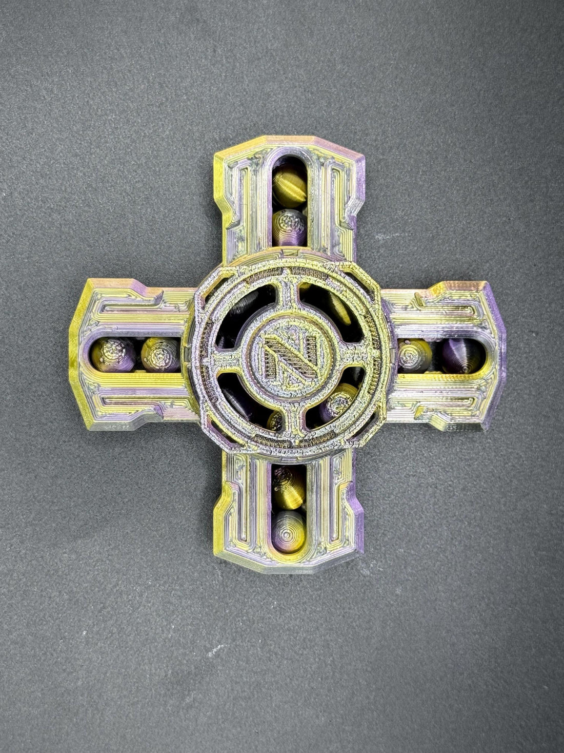 OrbitX Spinner | Multi-Arm Ball Bearing Spinner Toy | Smooth Long Spin Fidget | Unique Desk EDC